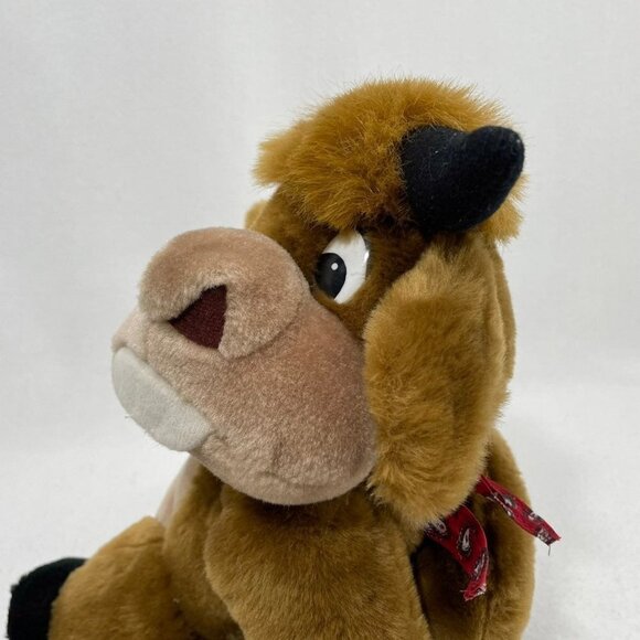 Cowboy Cow Bull Plush 10” Western Paisley Bandana Brown Big White Teeth Sitting - Picture 8 of 12